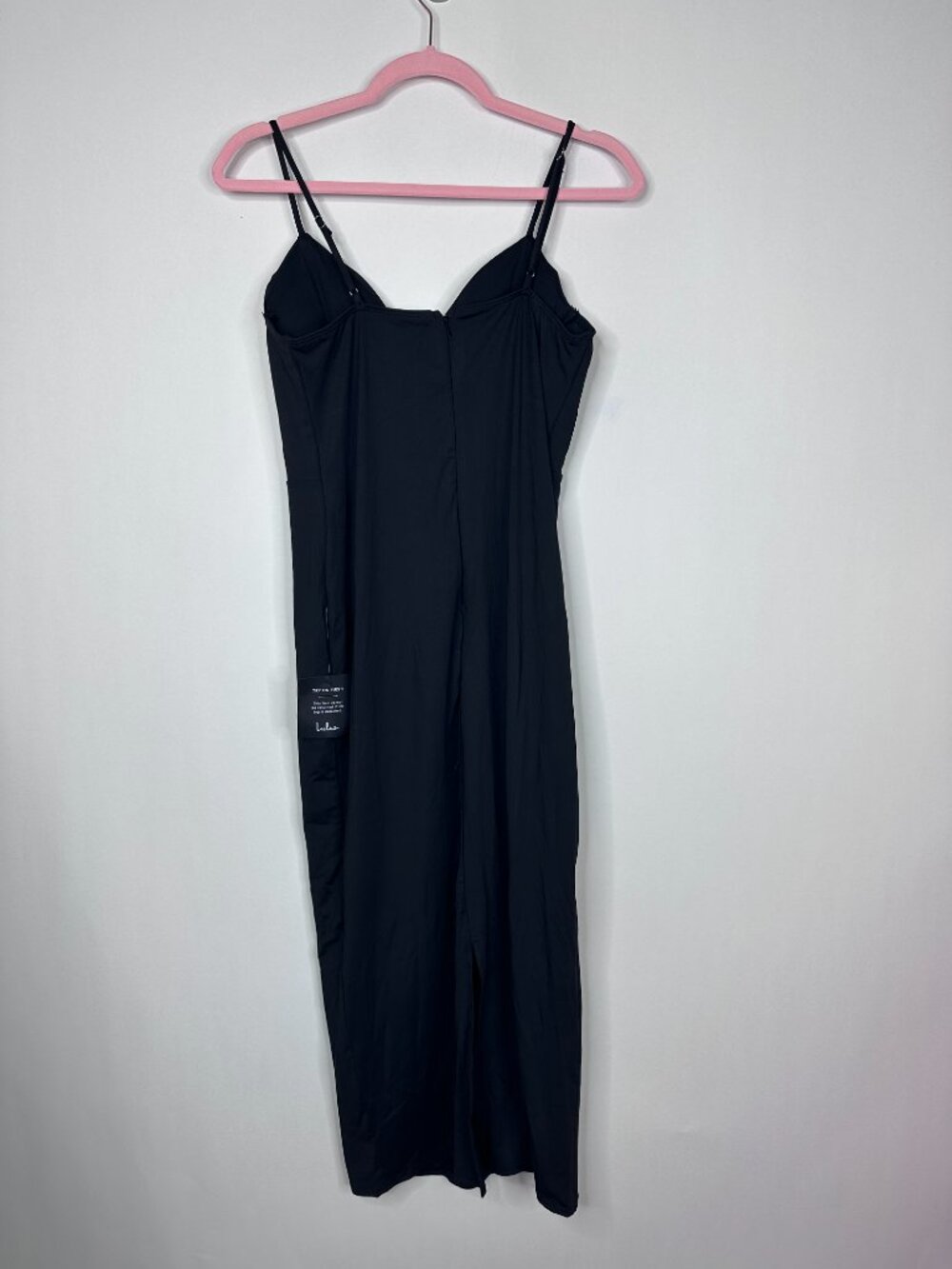 NWT Lulus Sophisticated Soiree Black Bustier Midi Bodycon Dress Medium #A2663 - Picture 7 of 12